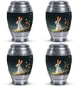 White Bunny Rabbit Burial Urn - Small Urn For Pet Ashes