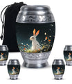 White Bunny Rabbit Burial Urn - Small Urn For Pet Ashes