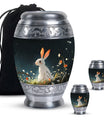 White Bunny Rabbit Burial Urn - Small Urn For Pet Ashes
