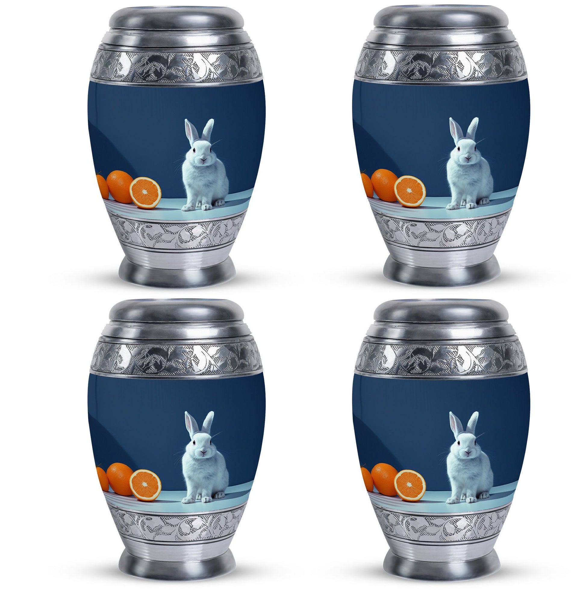 White Baby Bunny Rabbit Urn - A Unique Memorial For Pet Lovers