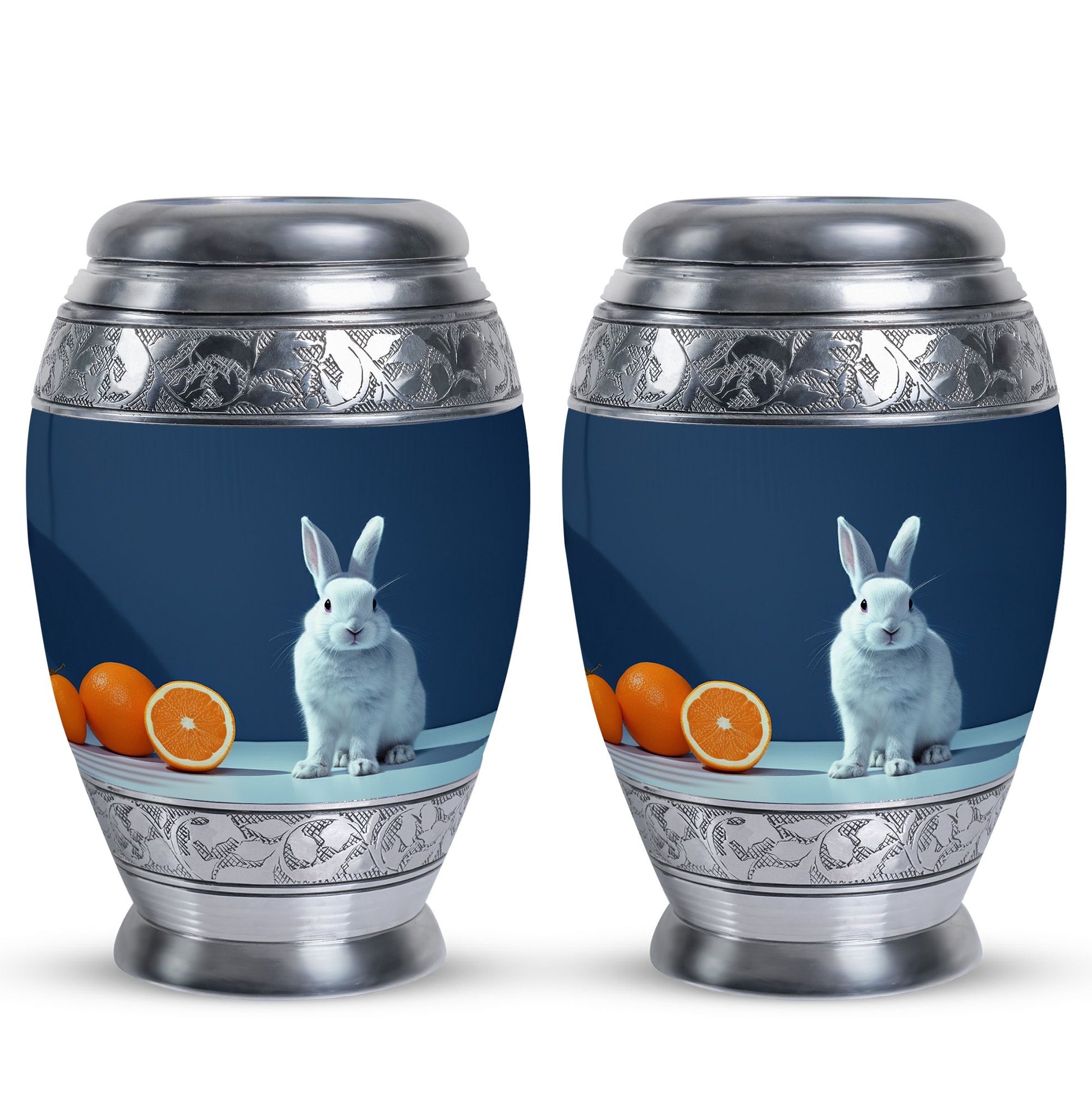 White Baby Bunny Rabbit Urn - A Unique Memorial For Pet Lovers