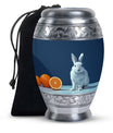 White Baby Bunny Rabbit Urn - A Unique Memorial For Pet Lovers