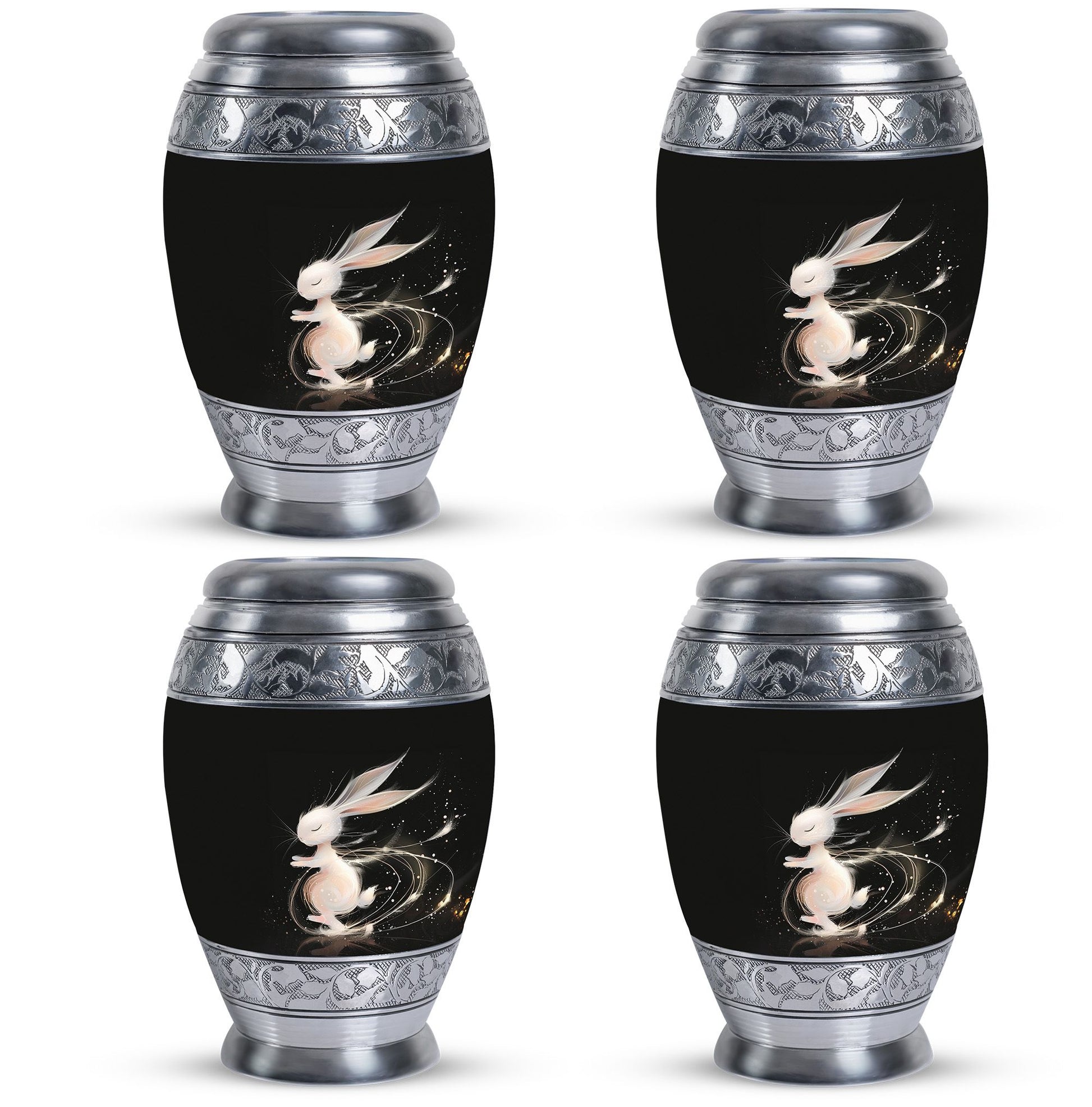 Sleeping Bunny Rabbit Urn - Personalized Pet Urns For Ashes