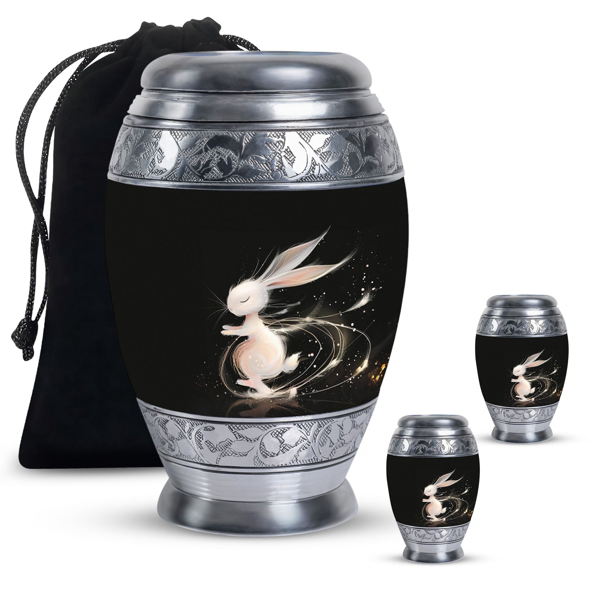 Sleeping Bunny Rabbit Urn - Personalized Pet Urns For Ashes