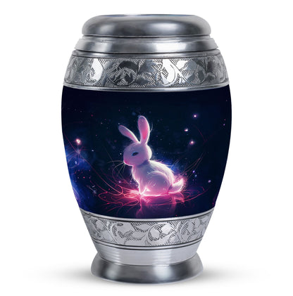 Personalized Rabbit Memorial Urn for Pet Ashes - 10-inch, 200 cu in - Yatskia