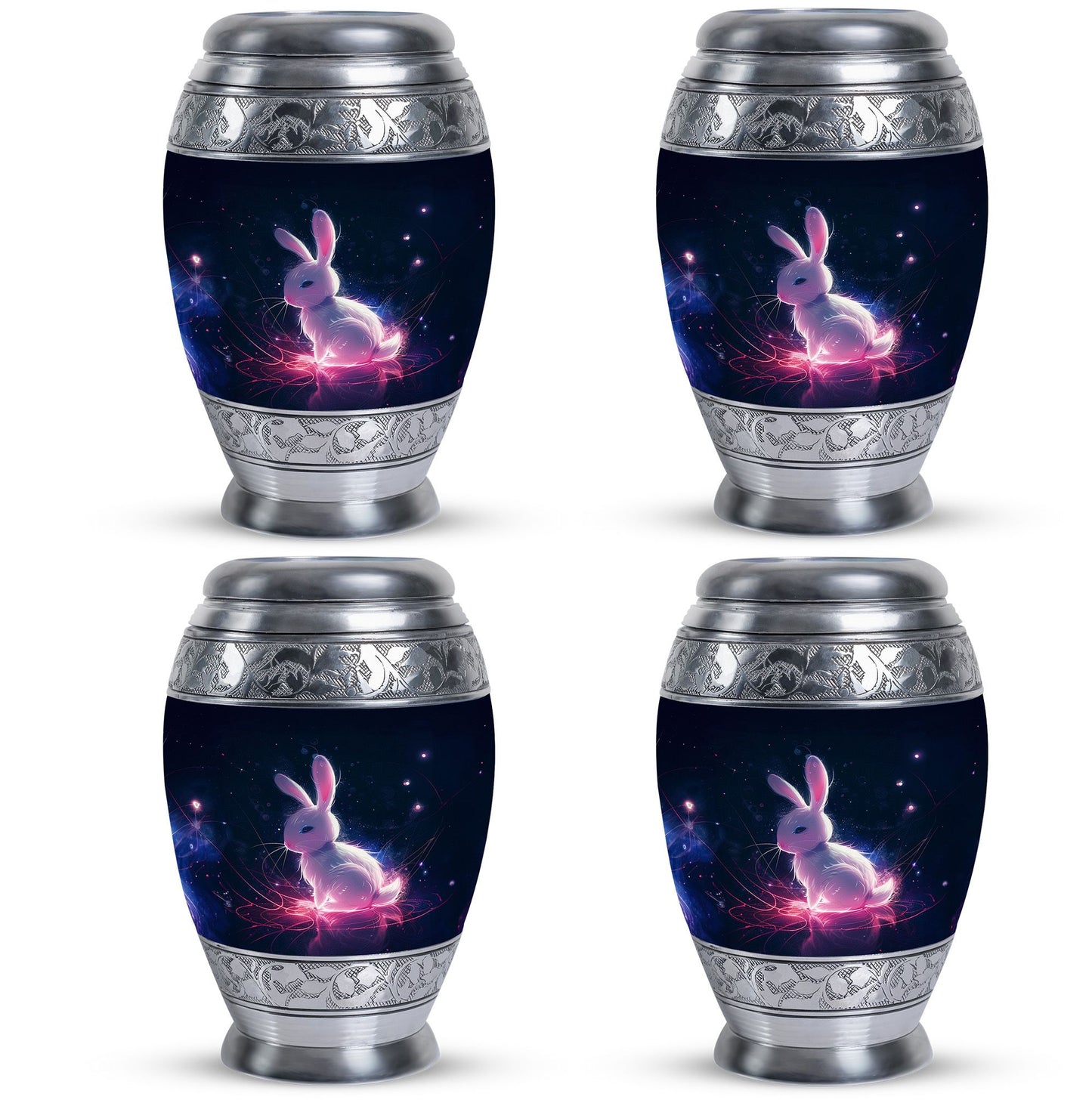 Personalized Rabbit Memorial Urn for Pet Ashes - 10-inch, 200 cu in - Yatskia