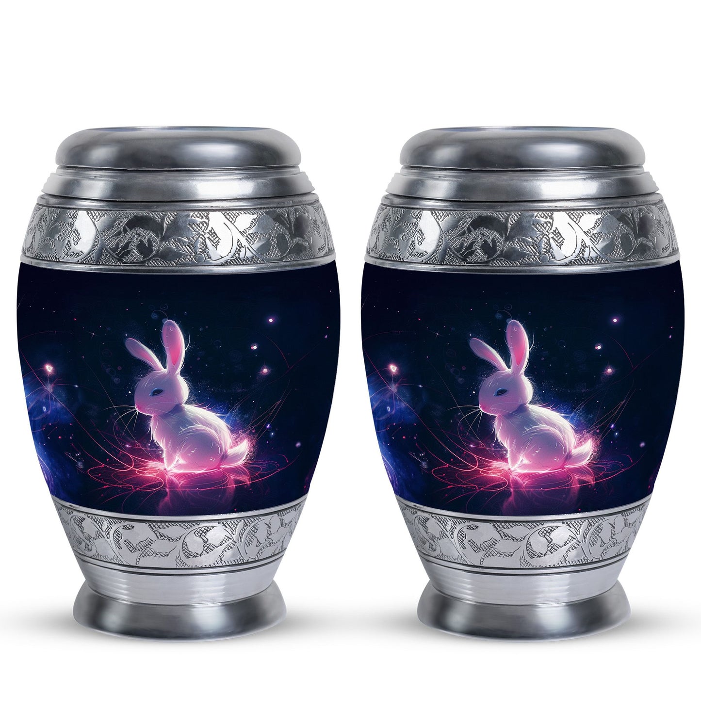 Personalized Rabbit Memorial Urn for Pet Ashes - 10-inch, 200 cu in - Yatskia