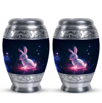 Personalized Rabbit Memorial Urn for Pet Ashes - 10-inch, 200 cu in - Yatskia