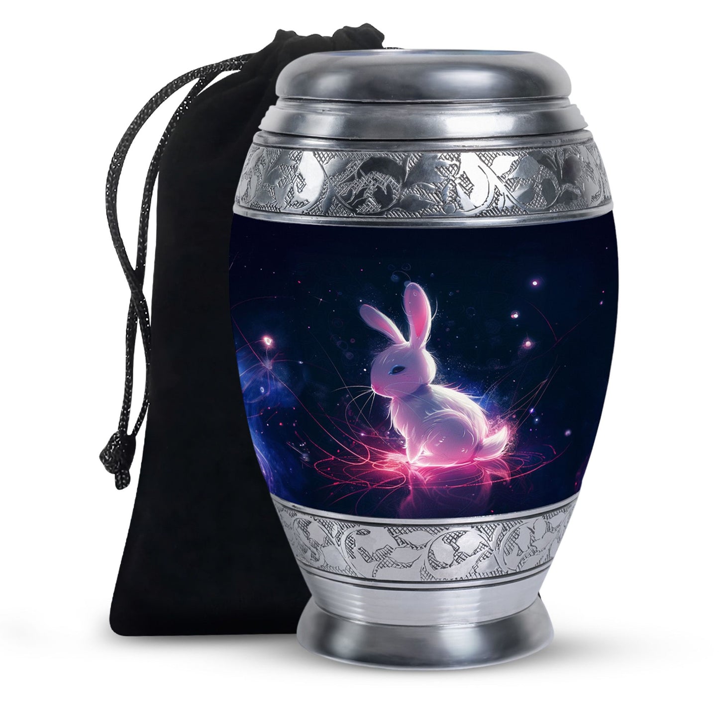 Personalized Rabbit Memorial Urn for Pet Ashes - 10-inch, 200 cu in - Yatskia