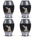 Black Baby Bunny Cremation Urn - Mini Urns For Pet Ashes