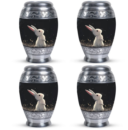 Black Personalized Pet Keepsake Urn for Pet Ashes - 10-inch, 200 cu in - Yatskia