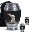 Black Baby Bunny Cremation Urn - Mini Urns For Pet Ashes