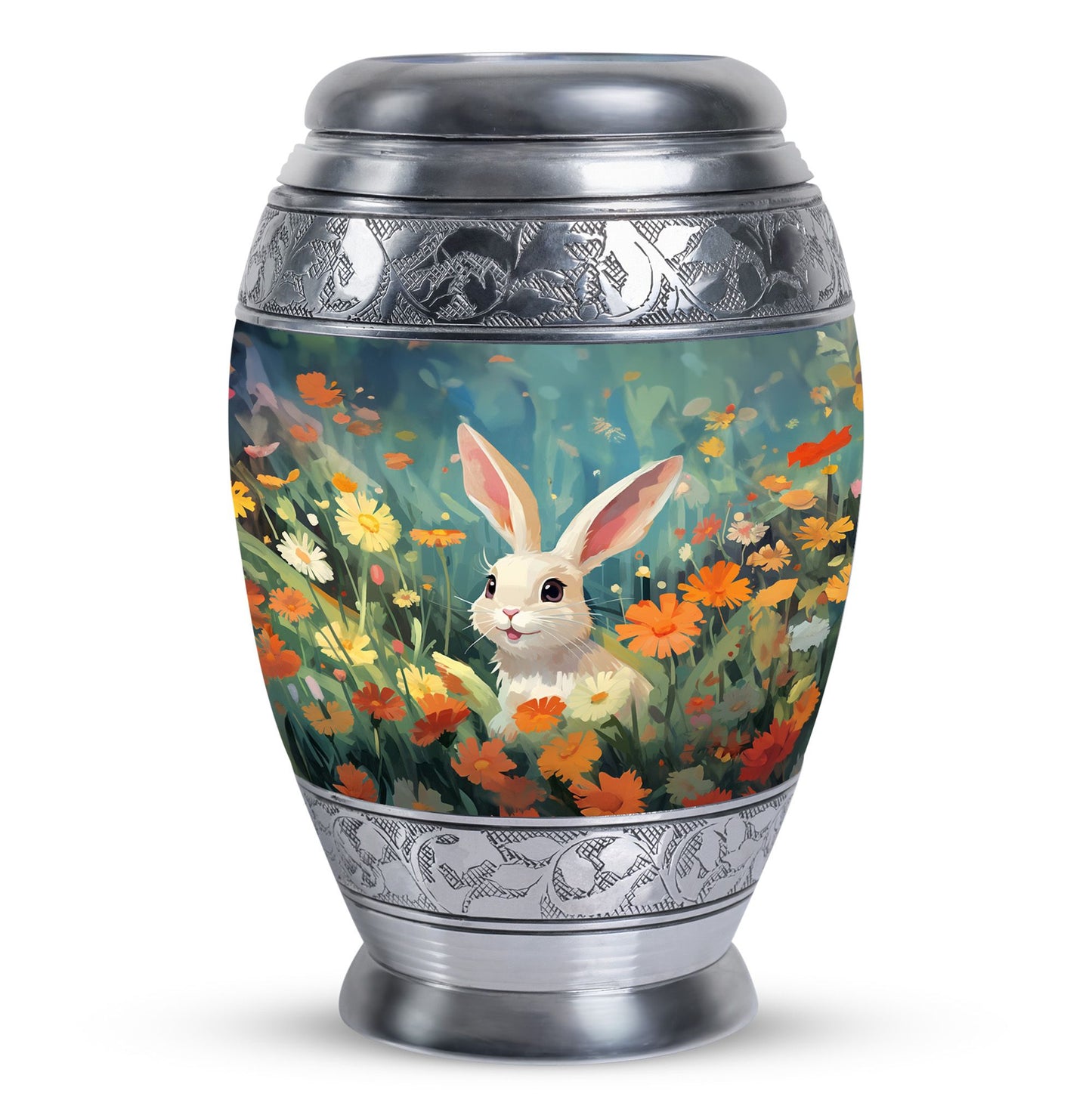 Colorful Personalized Pet Cremation Urn for Pet Ashes - 10-inch, 200 cu in - Yatskia