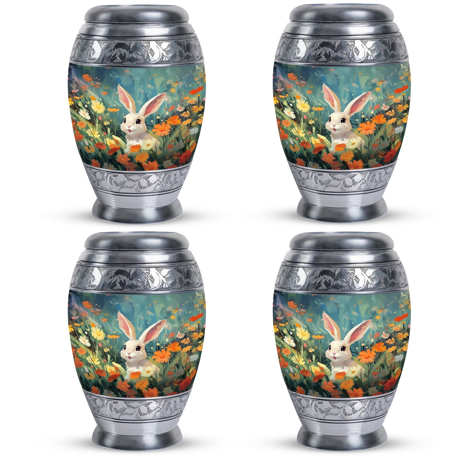 Colorful Personalized Pet Cremation Urn for Pet Ashes - 10-inch, 200 cu in - Yatskia