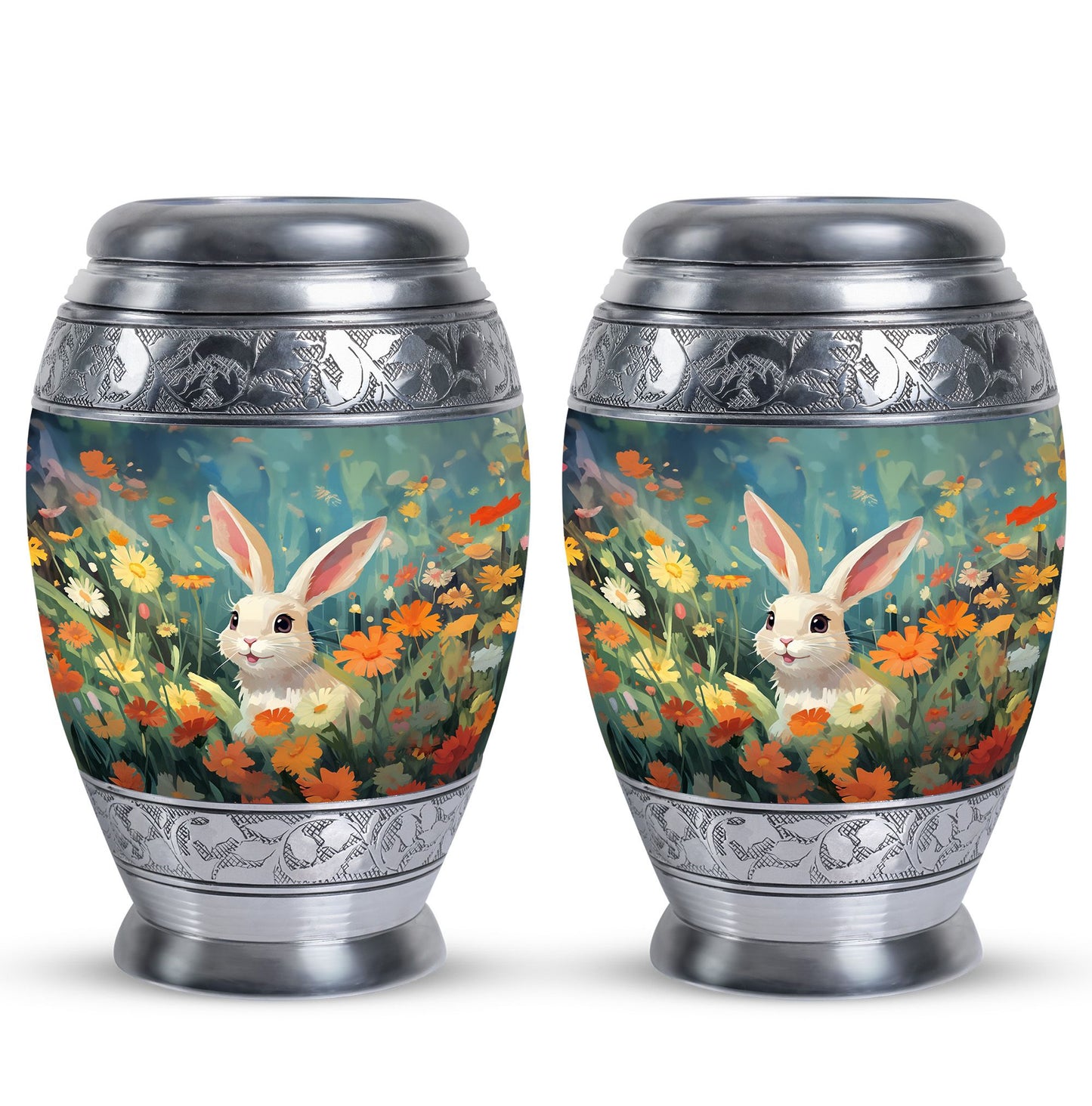 Colorful Personalized Pet Cremation Urn for Pet Ashes - 10-inch, 200 cu in - Yatskia