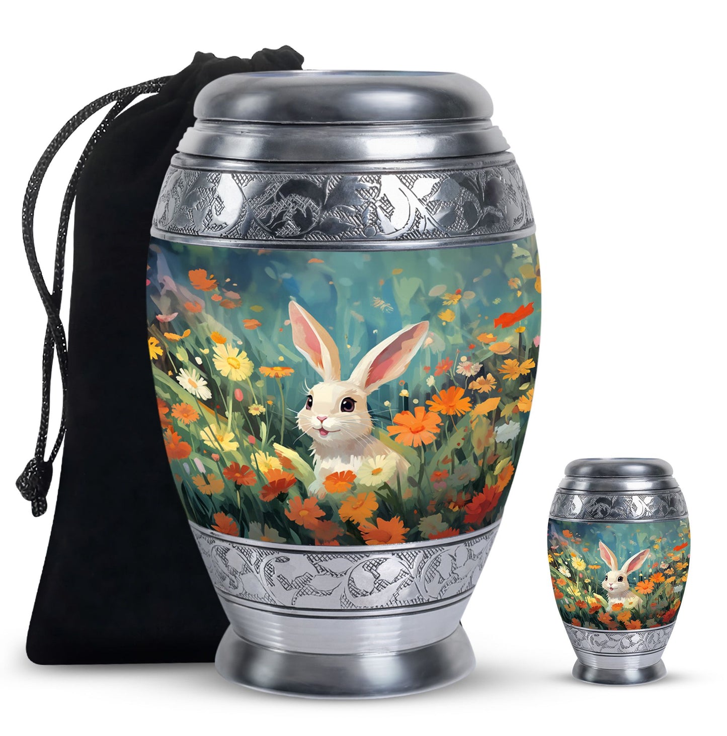 Colorful Personalized Pet Cremation Urn for Pet Ashes - 10-inch, 200 cu in - Yatskia