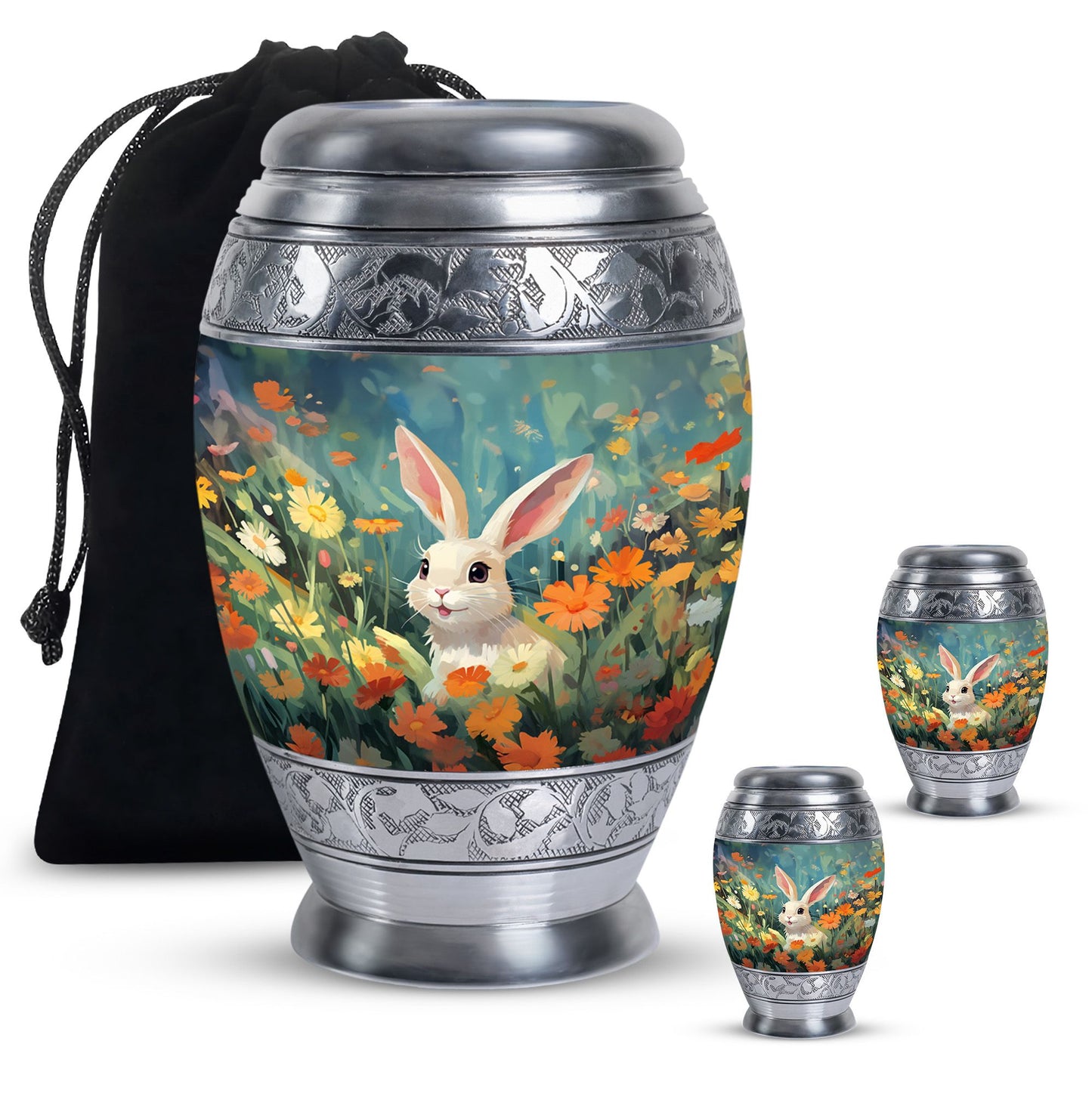 Colorful Personalized Pet Cremation Urn for Pet Ashes - 10-inch, 200 cu in - Yatskia