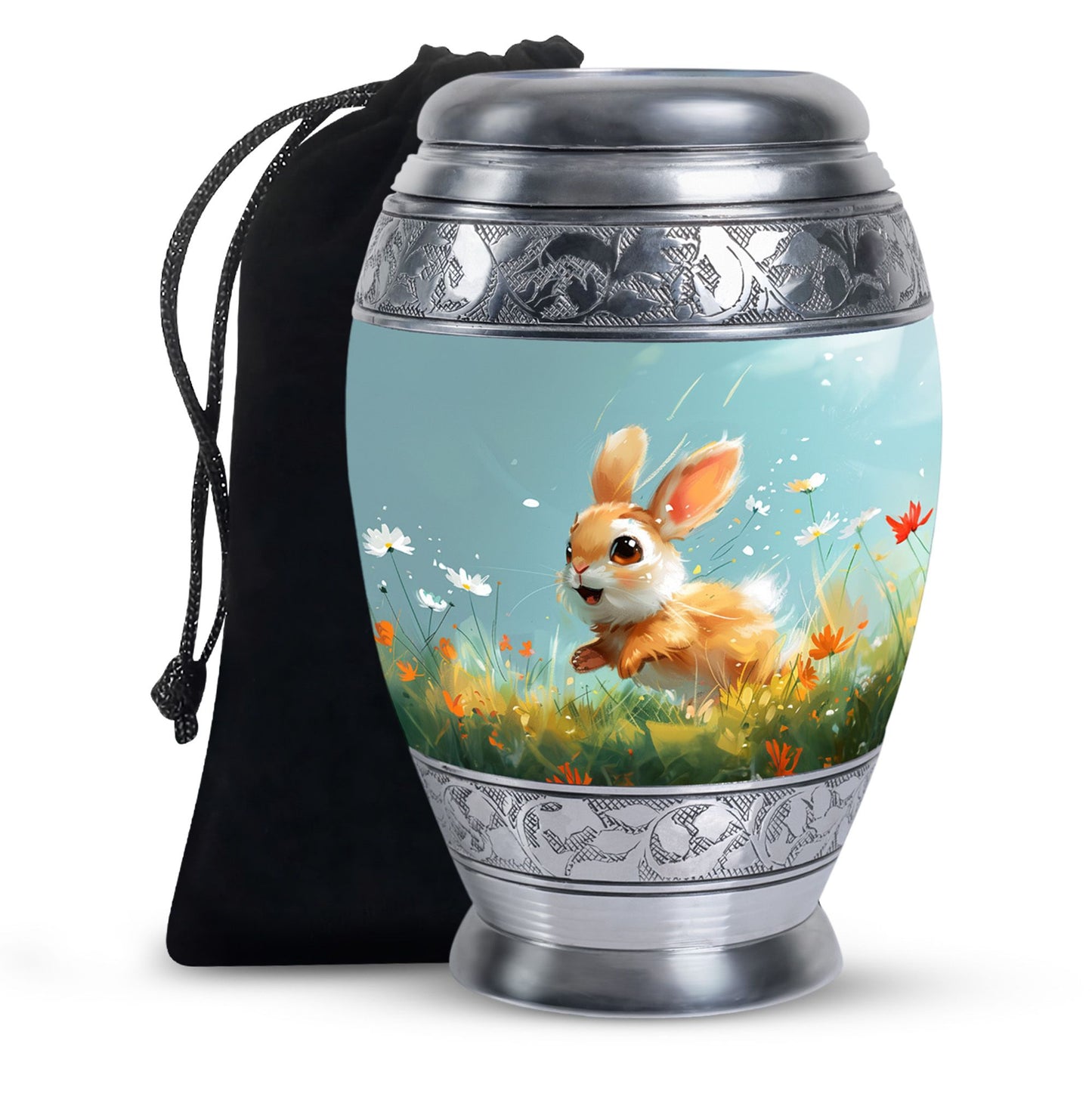 Personalized Pet Keepsake Urn for Pet Ashes - 10-inch, 200 cu in - Yatskia