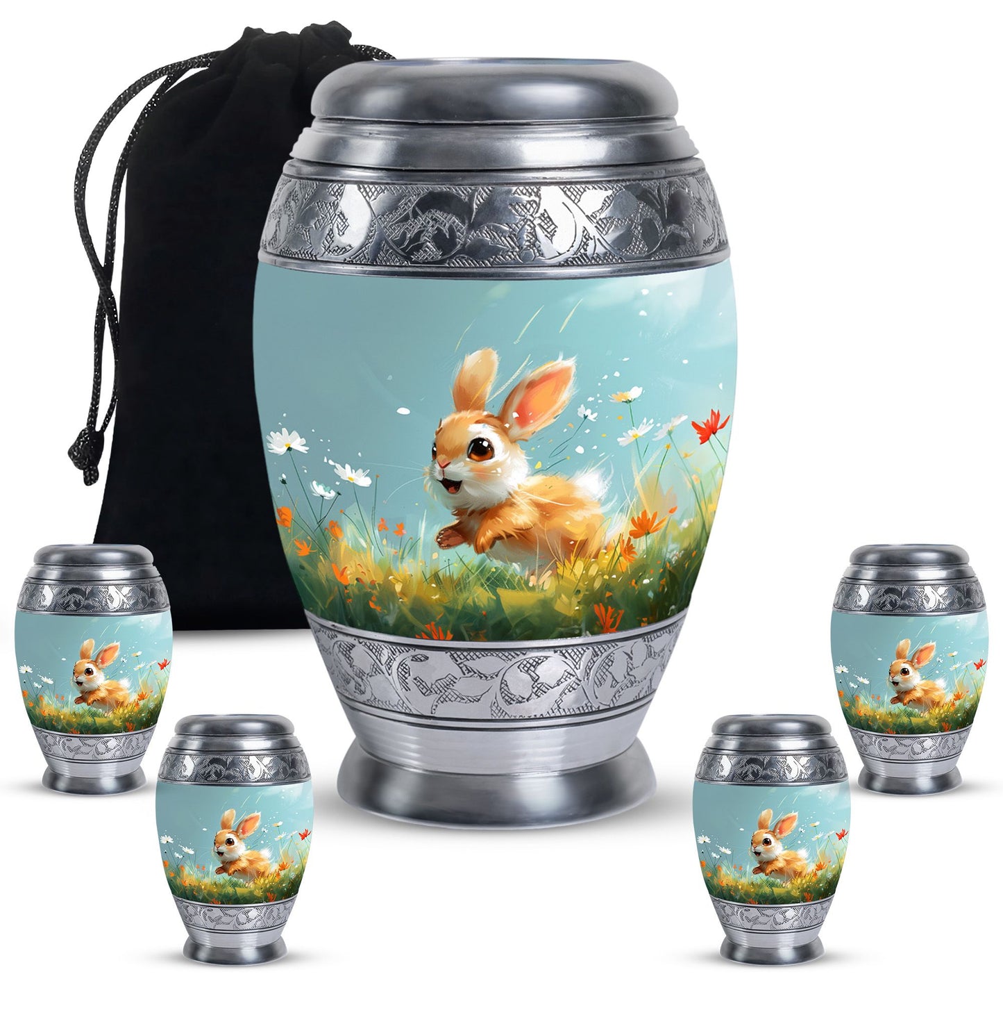 Personalized Pet Keepsake Urn for Pet Ashes - 10-inch, 200 cu in - Yatskia
