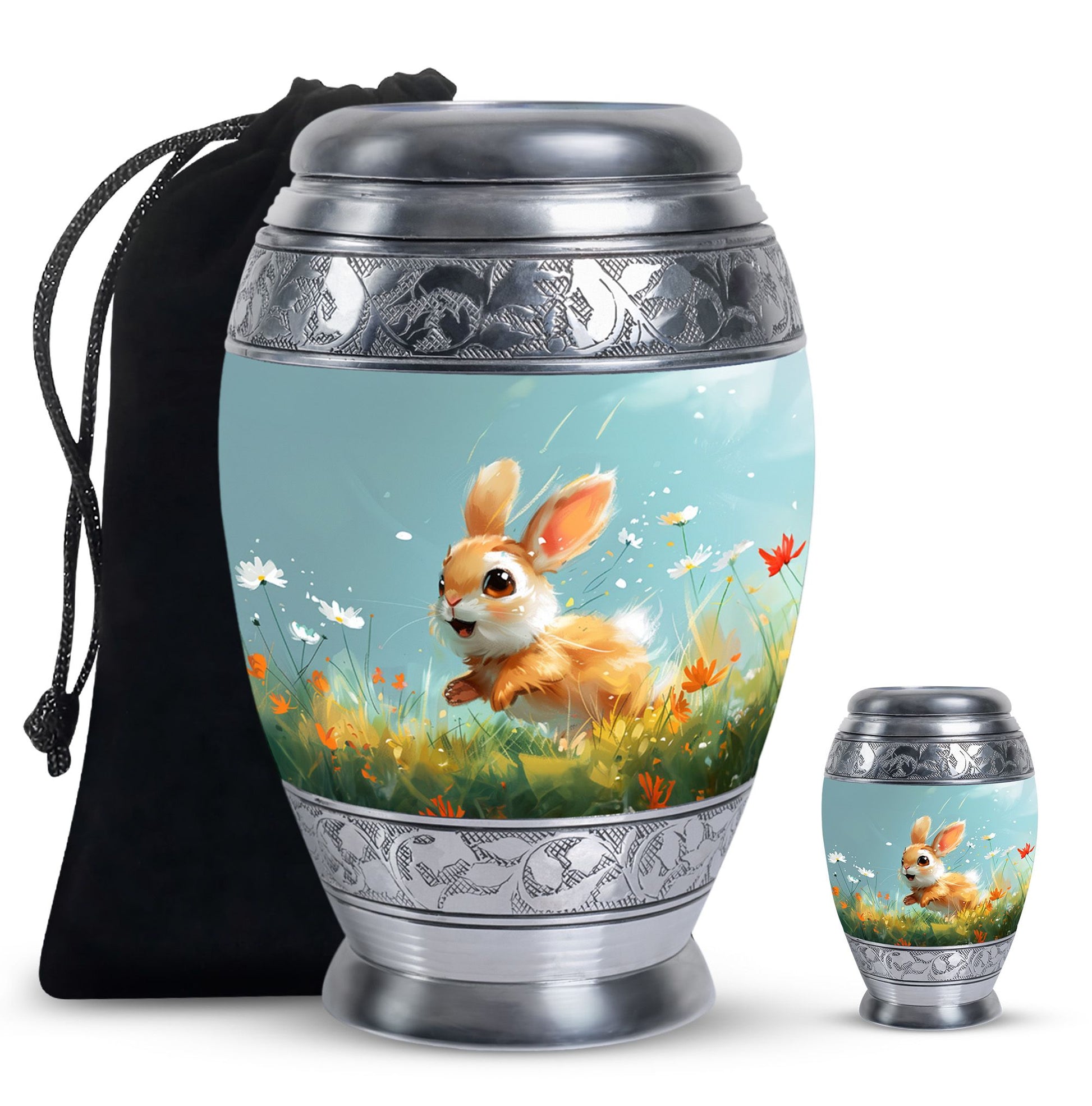 Baby Bunny Rabbit - Decorative Pet Memorial Keepsake For Beloved Animals