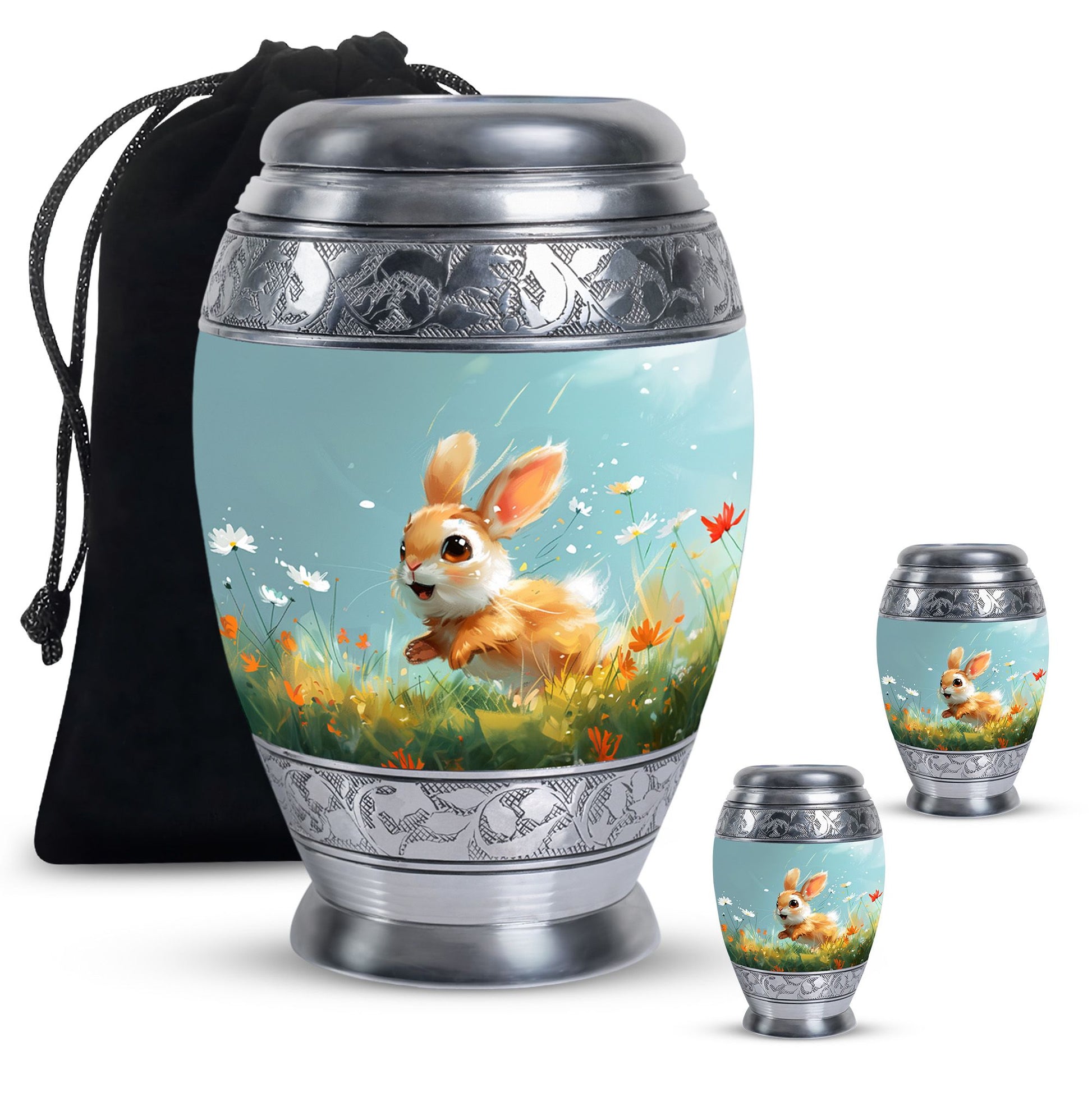 Baby Bunny Rabbit - Decorative Pet Memorial Keepsake For Beloved Animals