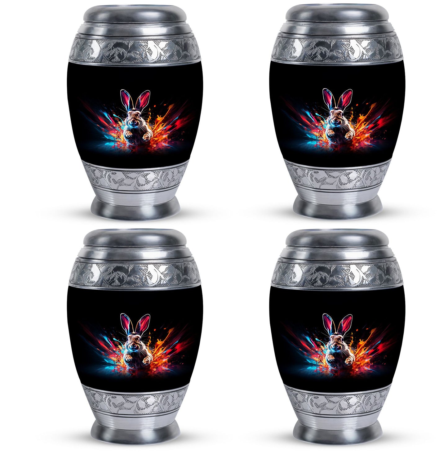 Personalized Rabbit Cremation Urn for Pet Ashes - 10-inch, 200 cu in - Yatskia