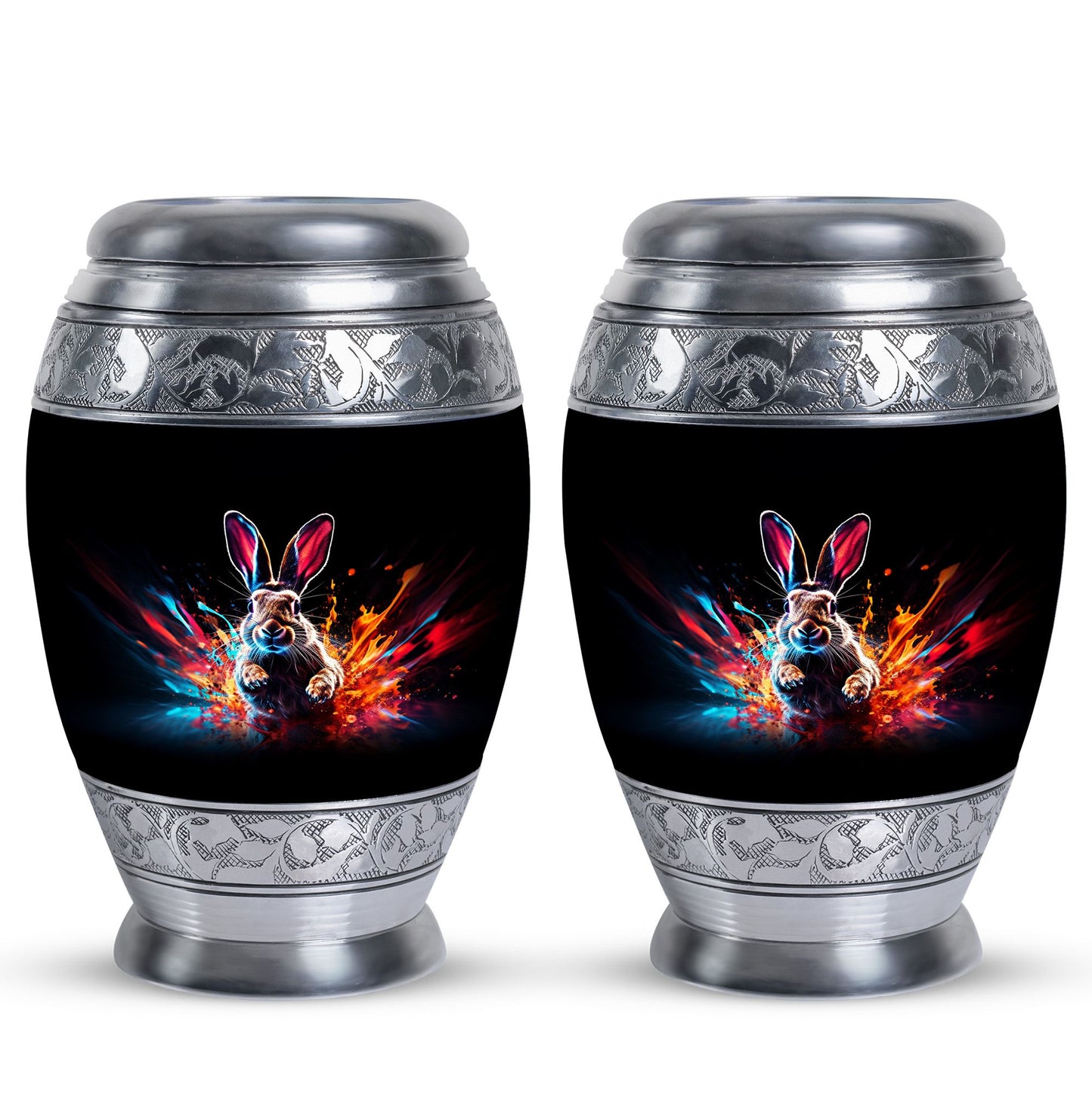 Personalized Rabbit Cremation Urn for Pet Ashes - 10-inch, 200 cu in - Yatskia
