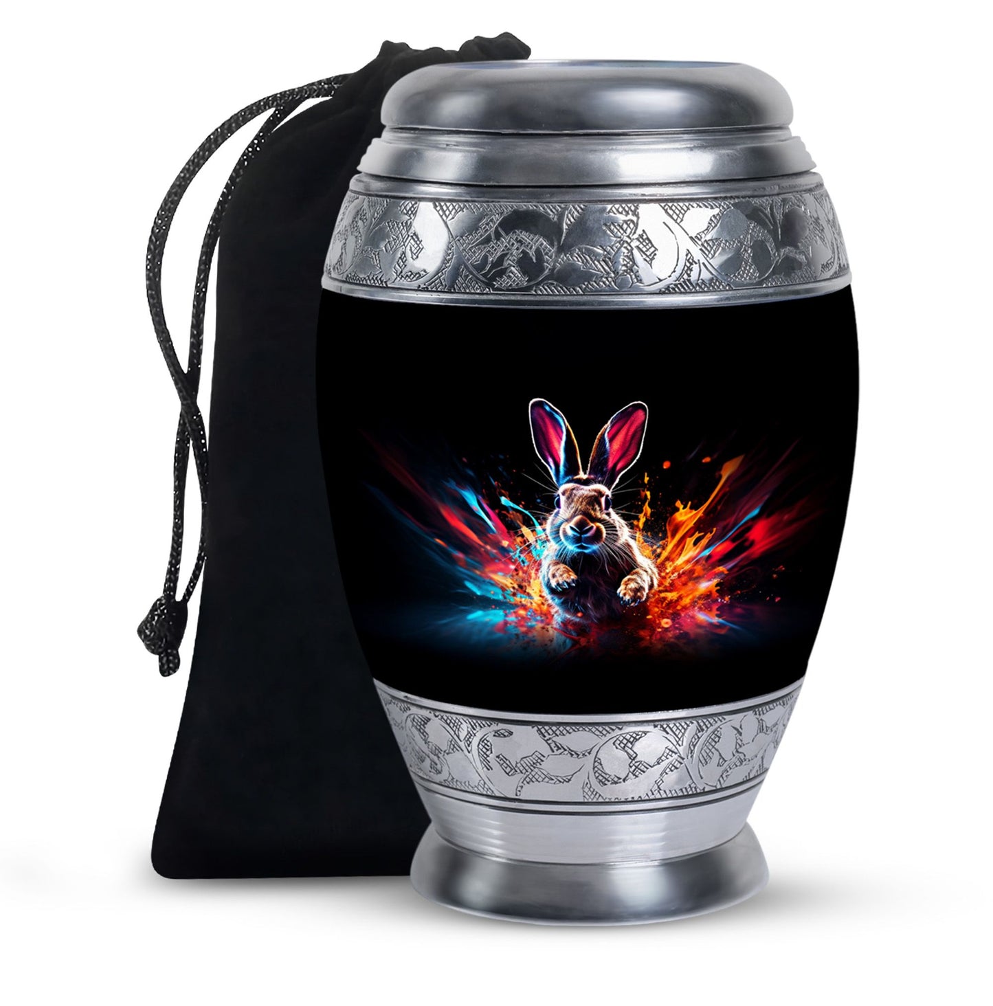 Personalized Rabbit Cremation Urn for Pet Ashes - 10-inch, 200 cu in - Yatskia