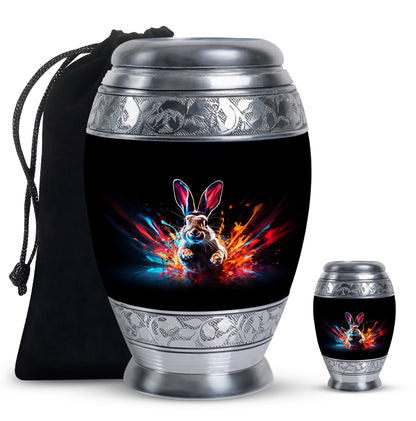 Personalized Rabbit Cremation Urn for Pet Ashes - 10-inch, 200 cu in - Yatskia