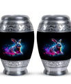 Vibrant Nebula Bunny - Rabbit Urn Memorial, Funeral Shape Urn