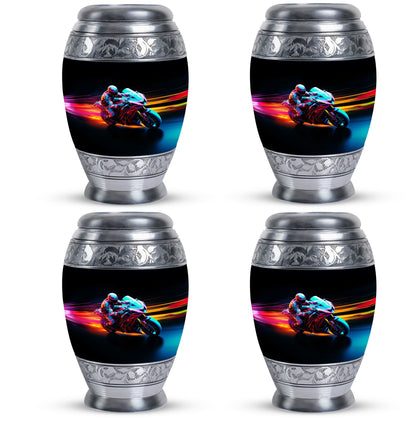 Personalized Motorcycle Cremation Urn for Dad - 10-inch, 200 cu in - Yatskia