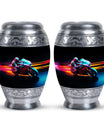 Motorcycle Rider Cremation Urn for Human Ashes - Memorial Urn for Dad