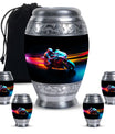 Motorcycle Rider Cremation Urn for Human Ashes - Memorial Urn for Dad