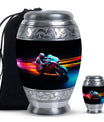 Motorcycle Rider Cremation Urn for Human Ashes - Memorial Urn for Dad