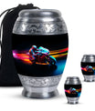 Motorcycle Rider Cremation Urn for Human Ashes - Memorial Urn for Dad