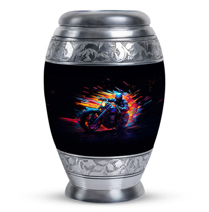 Personalized Motorcycle Cremation Urn for Adults - 10-inch, 200 cu in - Yatskia