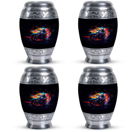 Personalized Motorcycle Cremation Urn for Adults - 10-inch, 200 cu in - Yatskia