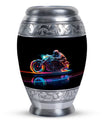 Neon-Colored Motorcycle - Urn For Human Ashes Adult Male