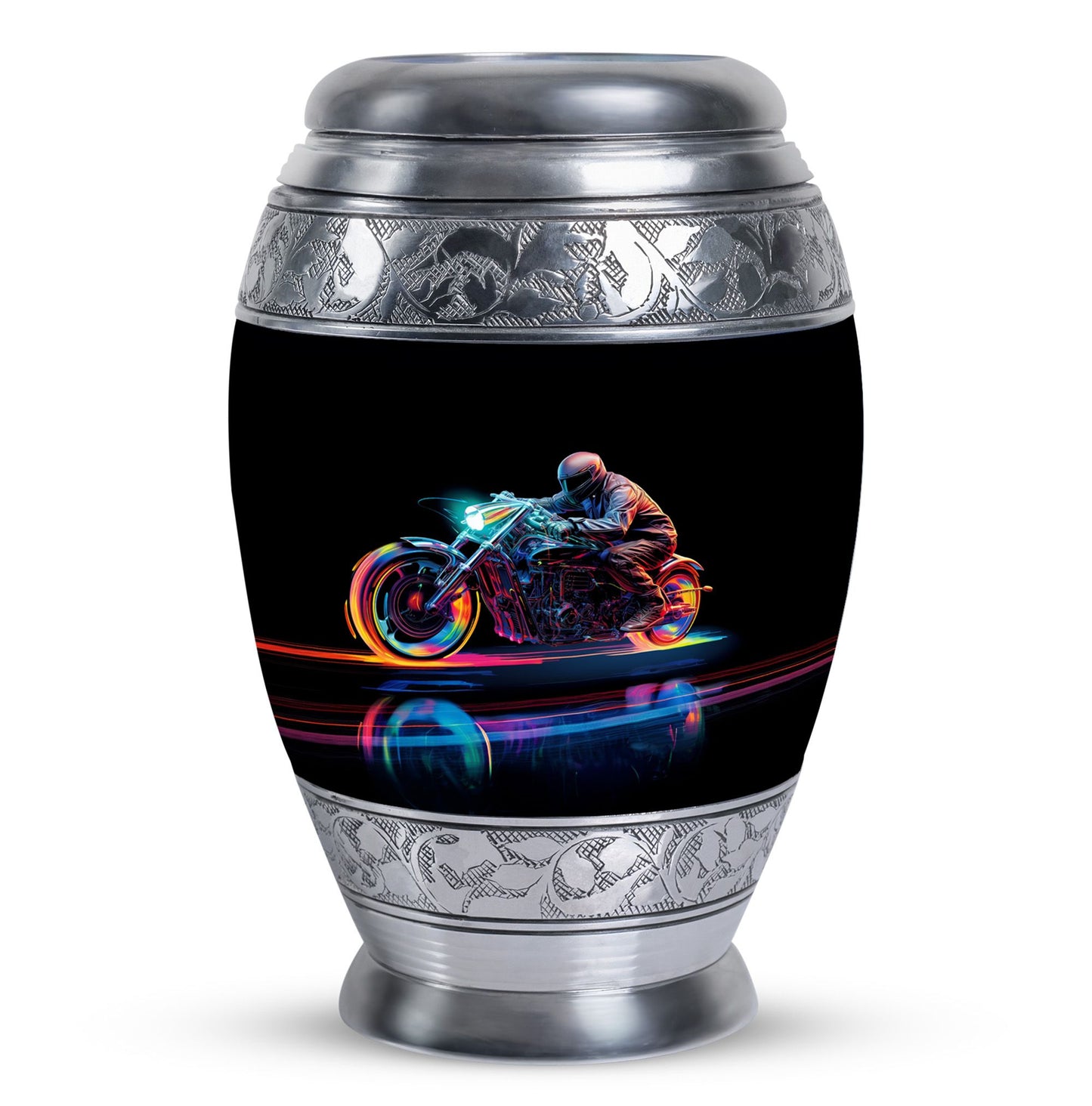 Personalized Motorcycle Cremation Urn for Human Ashes - 10-inch, 200 cu in - Yatskia