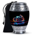 Neon-Colored Motorcycle - Urn For Human Ashes Adult Male
