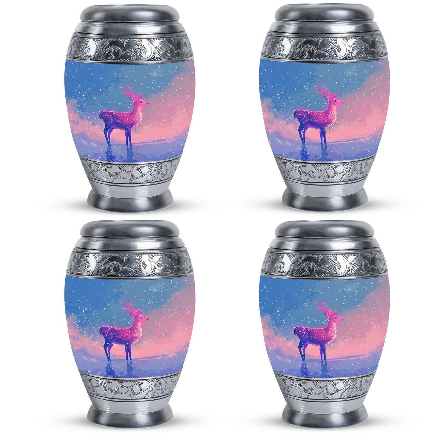 Personalized Deer Cremation Urn for Human Ashes - 10-inch, 200 cu in - Yatskia