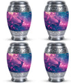 Deer Themed Cremation Urn - Purple and Blue Color Urns For Human Ashes