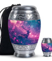 Deer Themed Cremation Urn - Purple and Blue Color Urns For Human Ashes