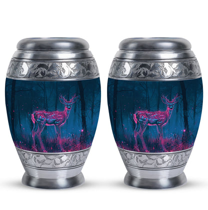 Personalized Deer Cremation Urn for Human Ashes - 10-inch, 200 cu in - Yatskia