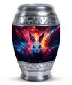 Colorful Bunny Burial Urn for Ashes – Artistic Rabbit Memorial Urn