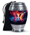 Colorful Bunny Burial Urn for Ashes – Artistic Rabbit Memorial Urn
