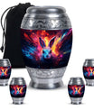 Colorful Bunny Burial Urn for Ashes – Artistic Rabbit Memorial Urn