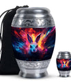 Colorful Bunny Burial Urn for Ashes – Artistic Rabbit Memorial Urn