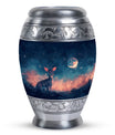 Baby Deer Night Themed Urn - Large Urn For Human Ashes