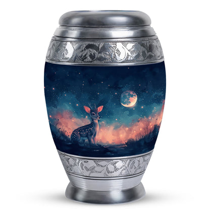 Personalized Deer Cremation Urn for Human Ashes - 10-inch, 200 cu in - Yatskia